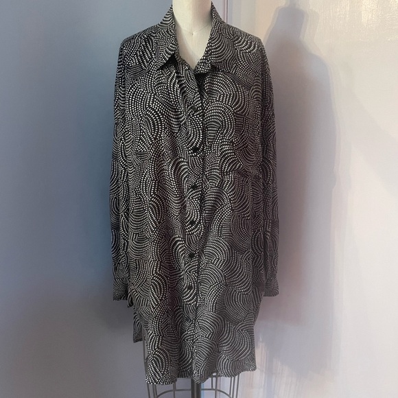 Essentiel Antwerp B/W Print Shirtdress - Picture 1 of 7
